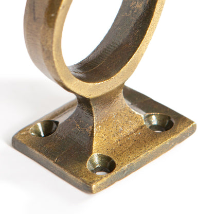 35mm x 80mm Brass Square Back Hat &amp; Coat Hook