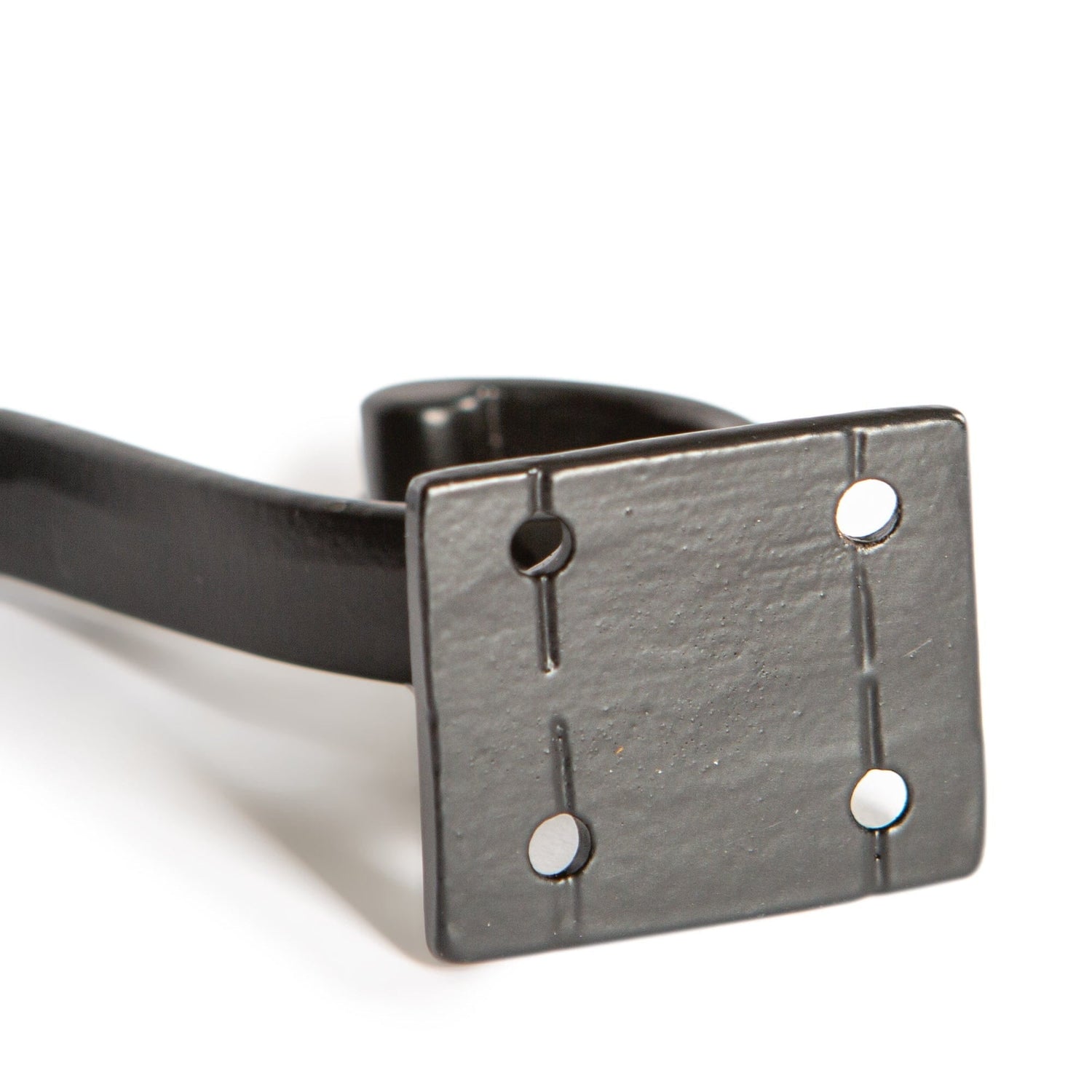 35mm x 80mm Black Square Back Hat &amp; Coat Hook