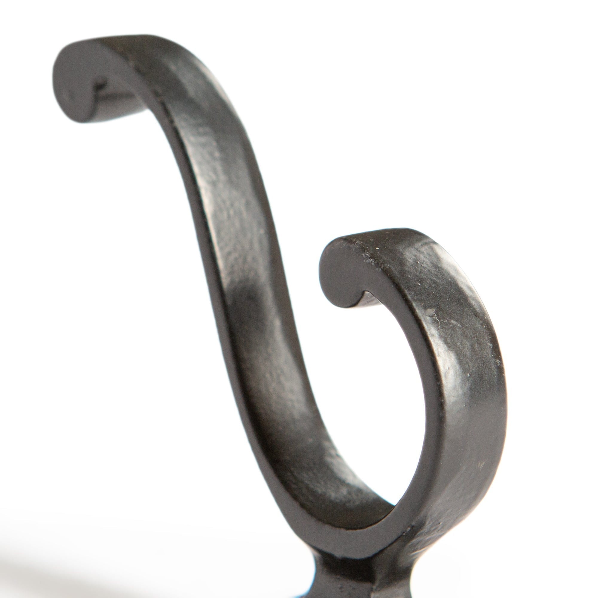 35mm x 80mm Black Square Back Hat &amp; Coat Hook