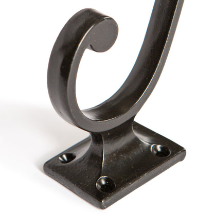 35mm x 105mm Black Square Back Hat &amp; Coat Hook