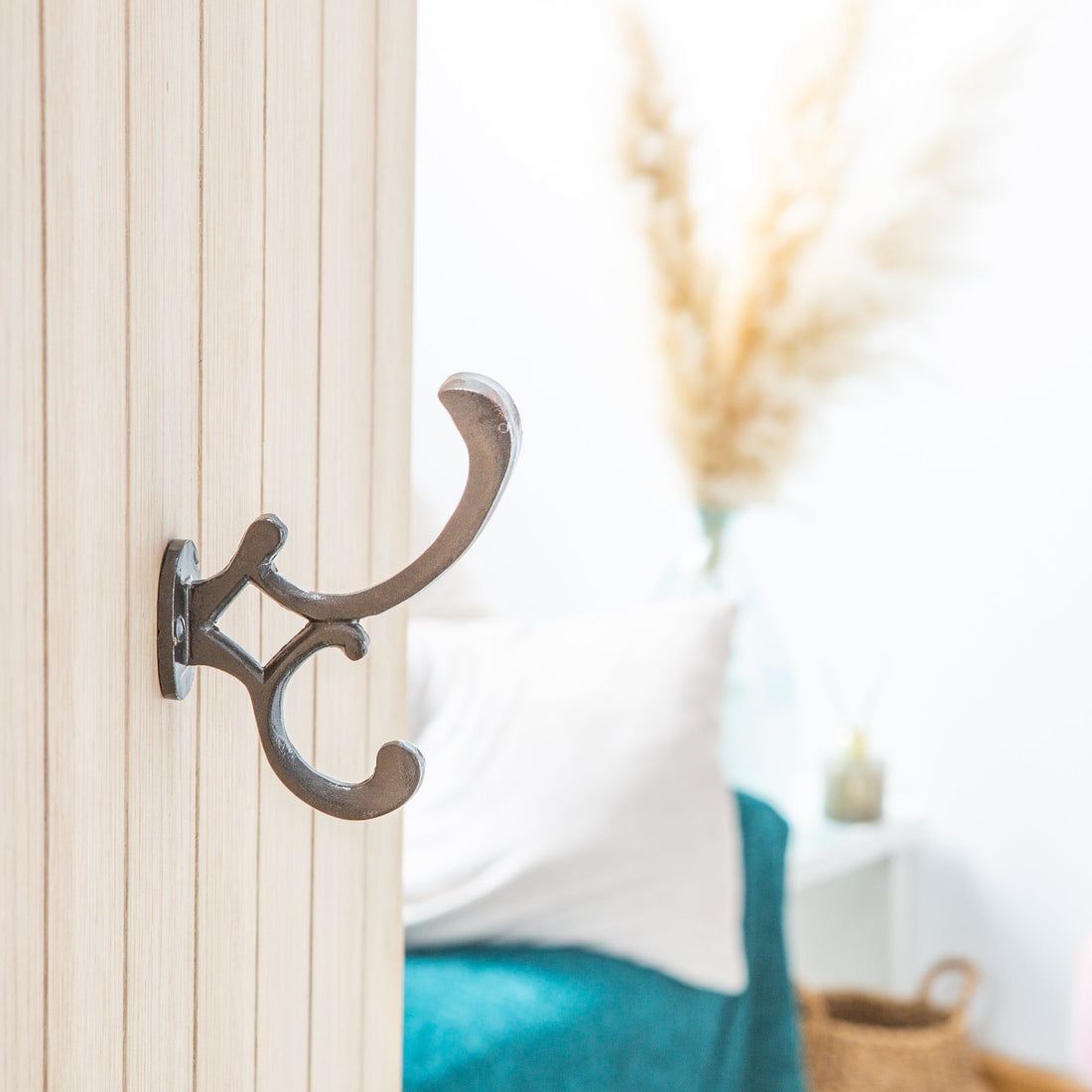 30mm x 130mm Raw Ornamental Hat &amp; Coat Hook