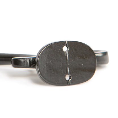 30mm x 130mm Black Ornamental Hat &amp; Coat Hook