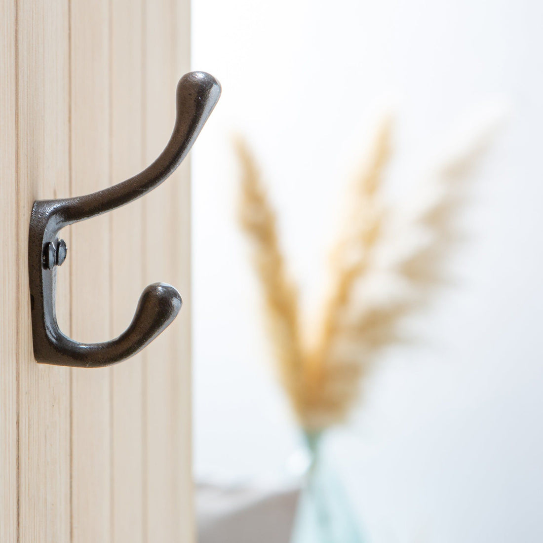 25mm x 80mm Raw Narrow Hat &amp; Coat Hook