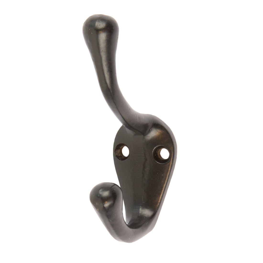 25mm x 80mm Black Narrow Hat &amp; Coat Hook