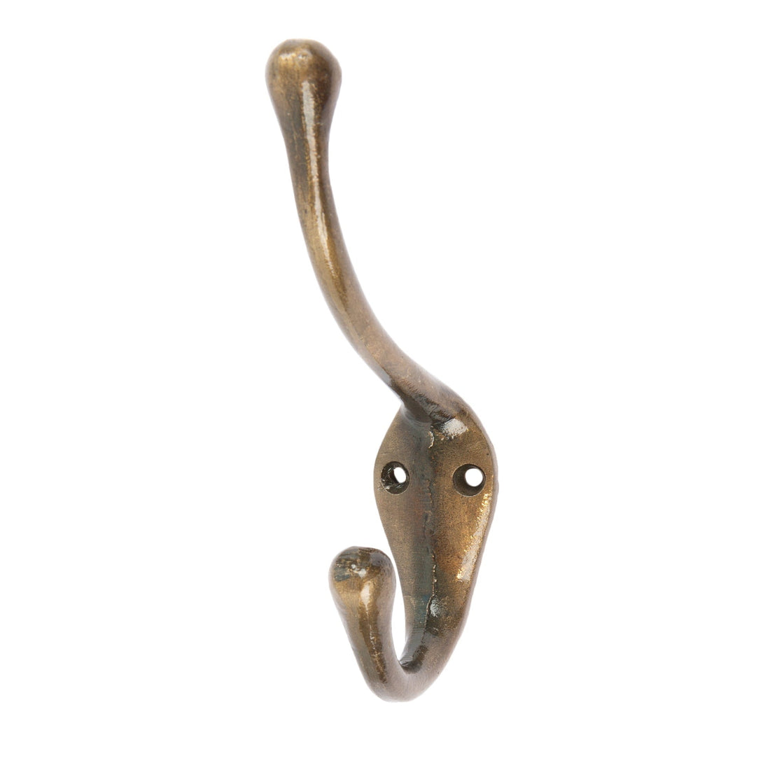 30mm x 140mm Brass Narrow Hat &amp; Coat Hook