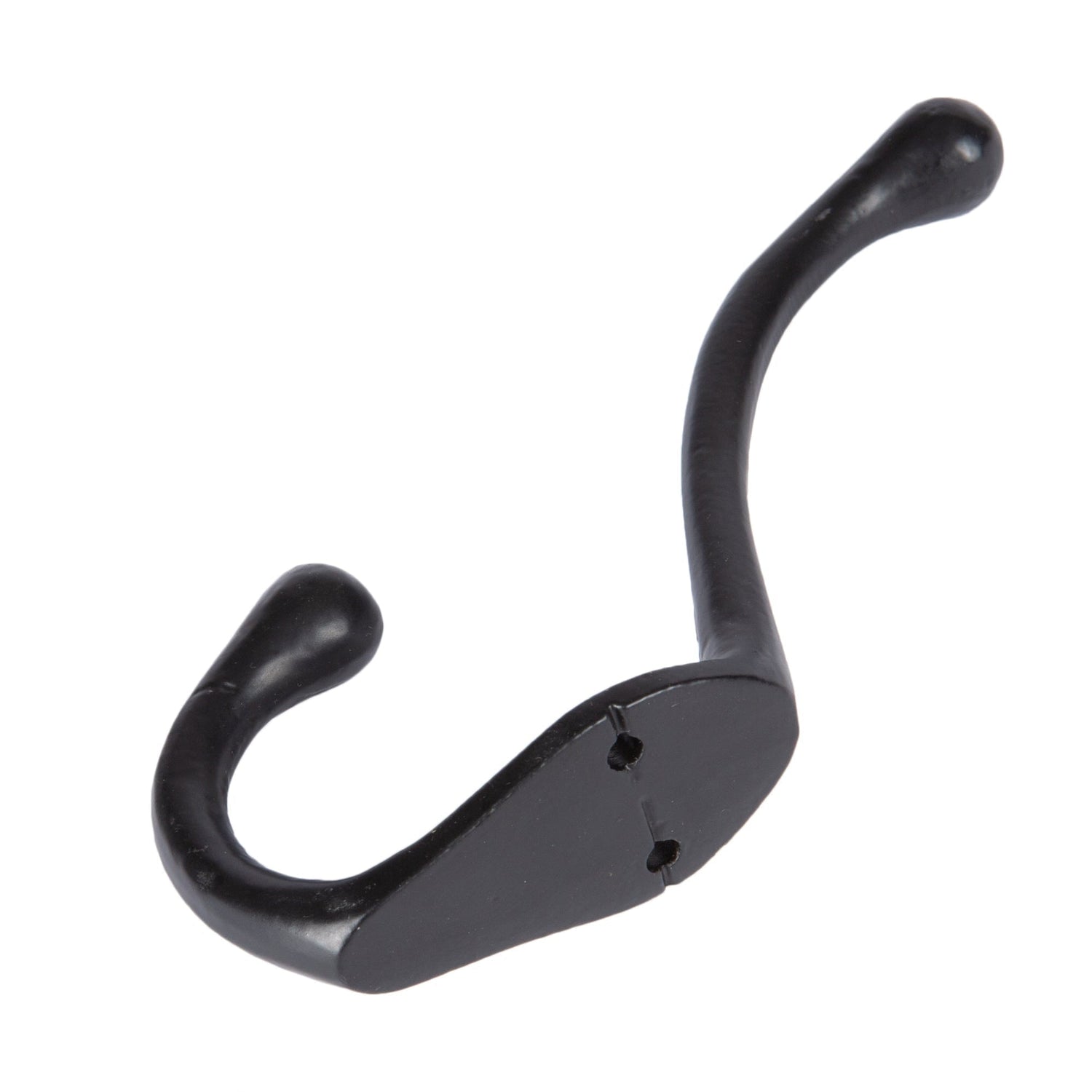 30mm x 140mm Black Narrow Hat &amp; Coat Hook