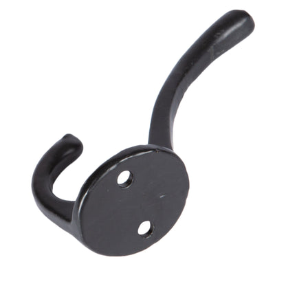 25mm x 80mm Black Hat &amp; Coat Hook