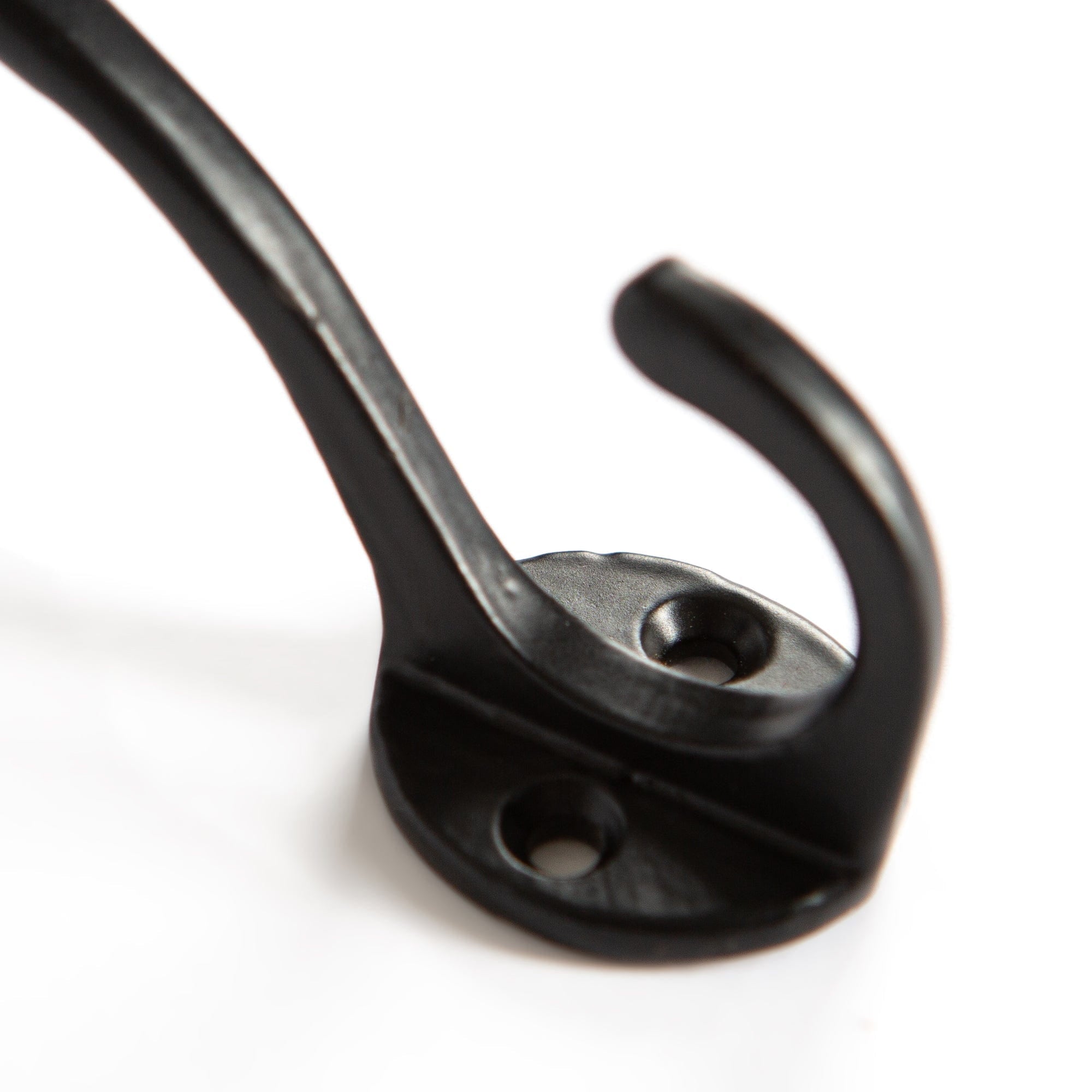 25mm x 80mm Black Hat &amp; Coat Hook