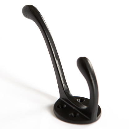 40mm x 105mm Black Hat &amp; Coat Hook