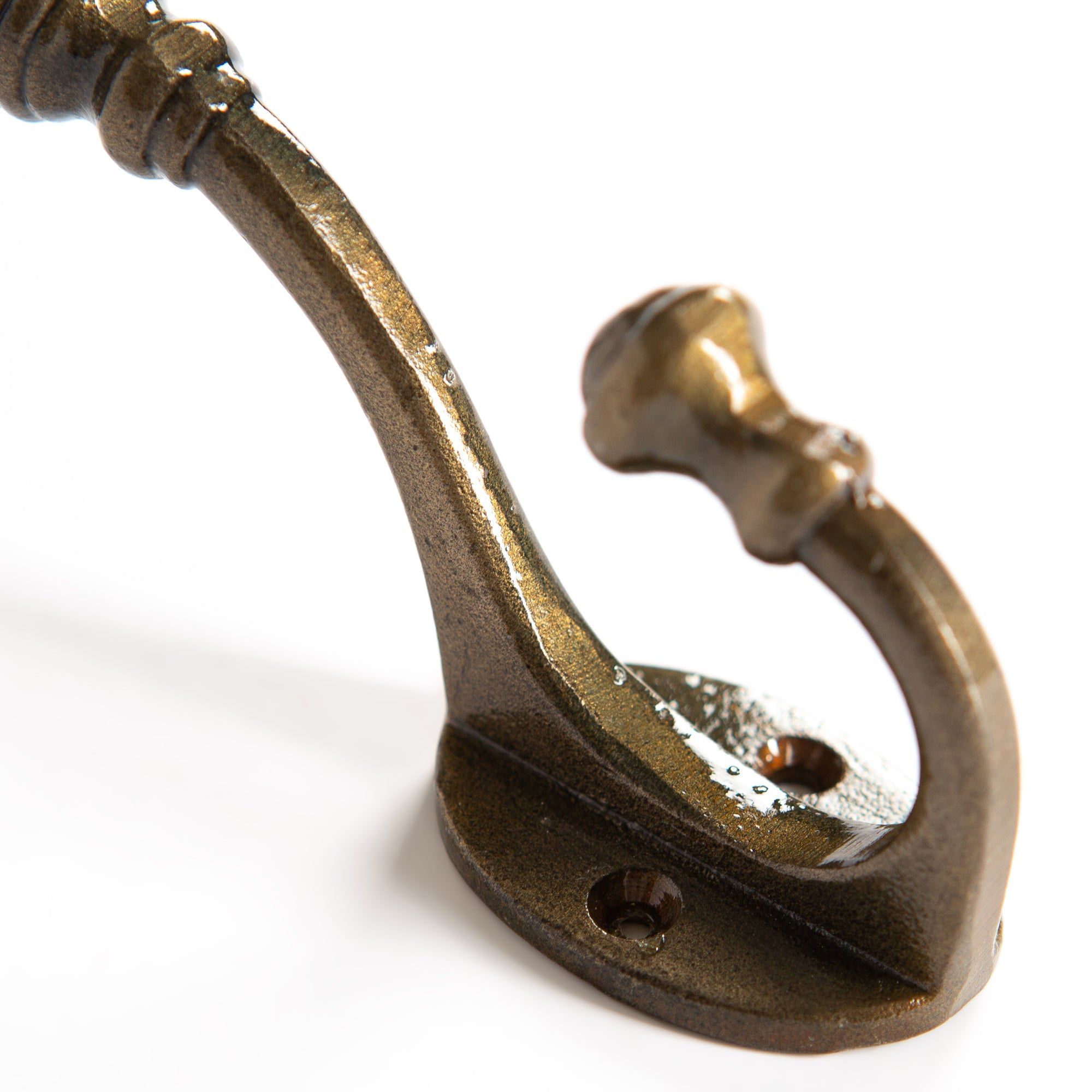 30mm x 95mm Brass Ball End Hat &amp; Coat Hook