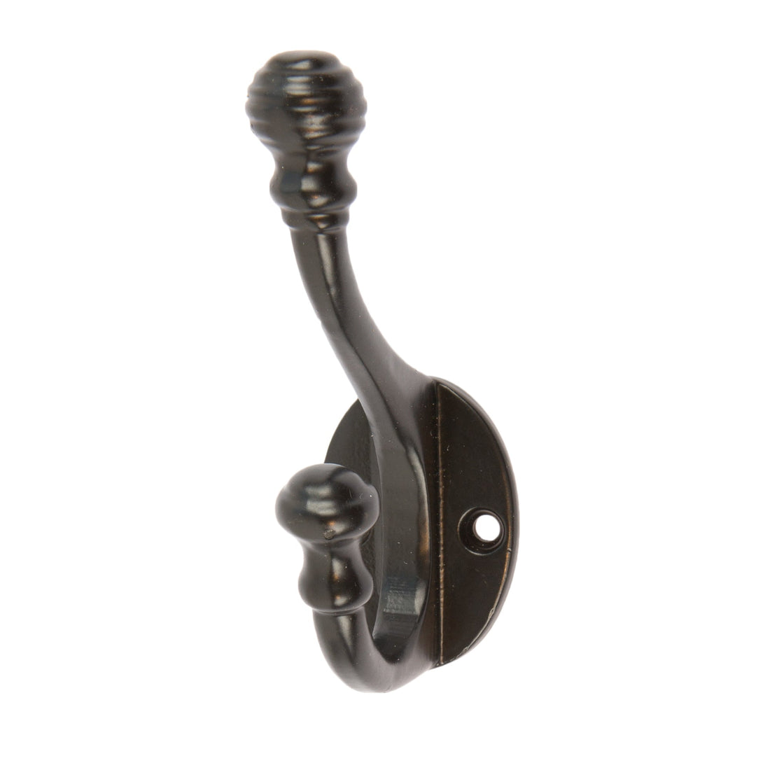 30mm x 95mm Black Ball End Hat &amp; Coat Hook