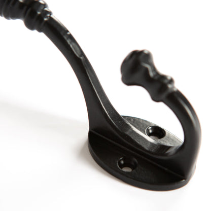 30mm x 95mm Black Ball End Hat &amp; Coat Hook