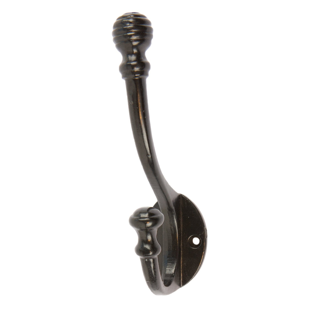 35mm x 135mm Black Ball End Hat &amp; Coat Hook