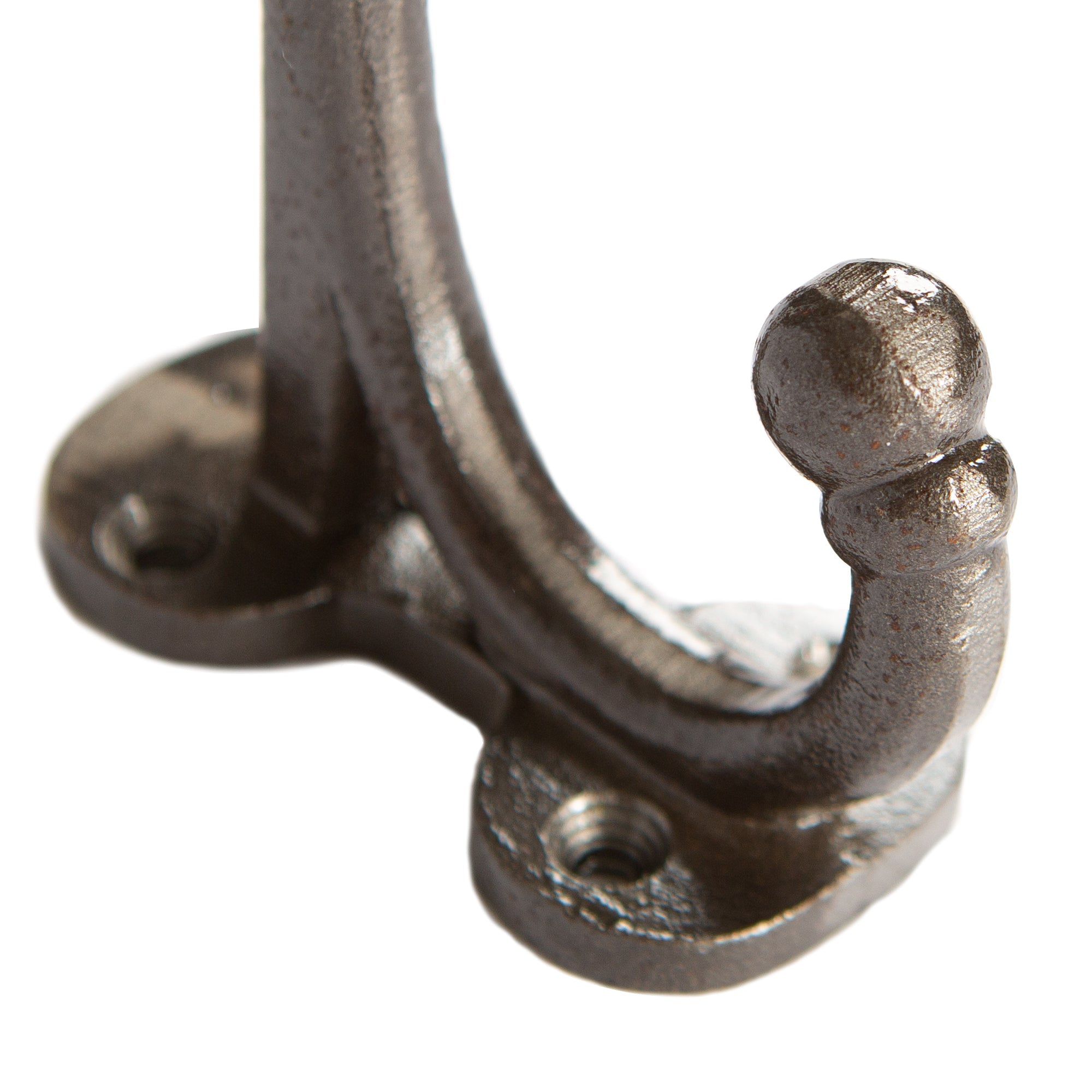 35mm x 85mm Flat Top Ball End Raw Hat &amp; Coat Hook