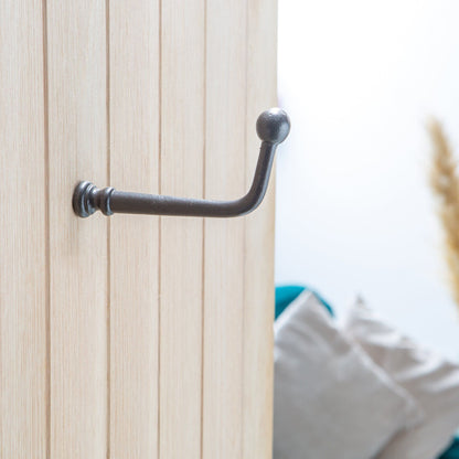 20mm x 60mm Brass Flat Top Screw Hook