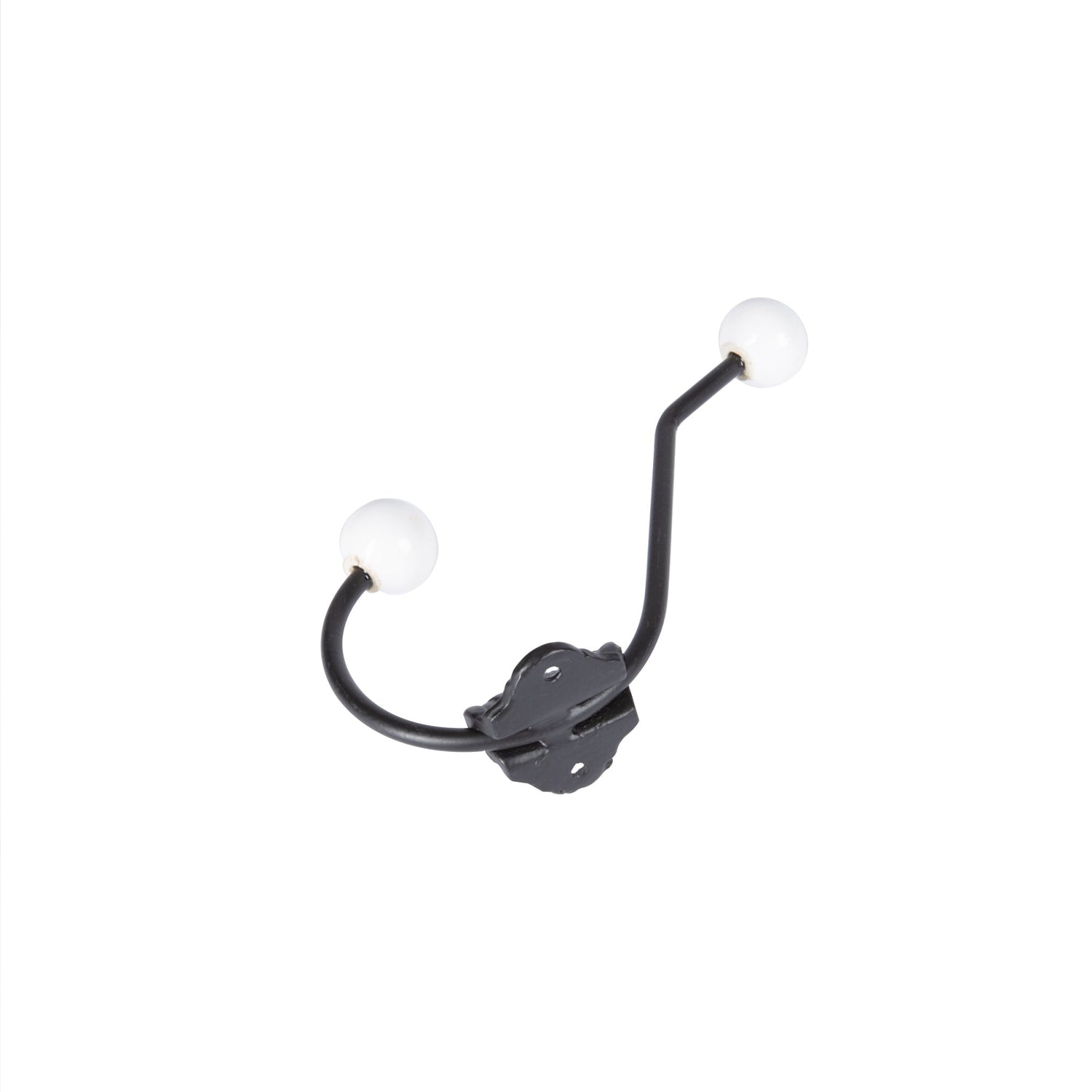 50mm x 180mm White Ceramic Ball Hat &amp; Coat Hook