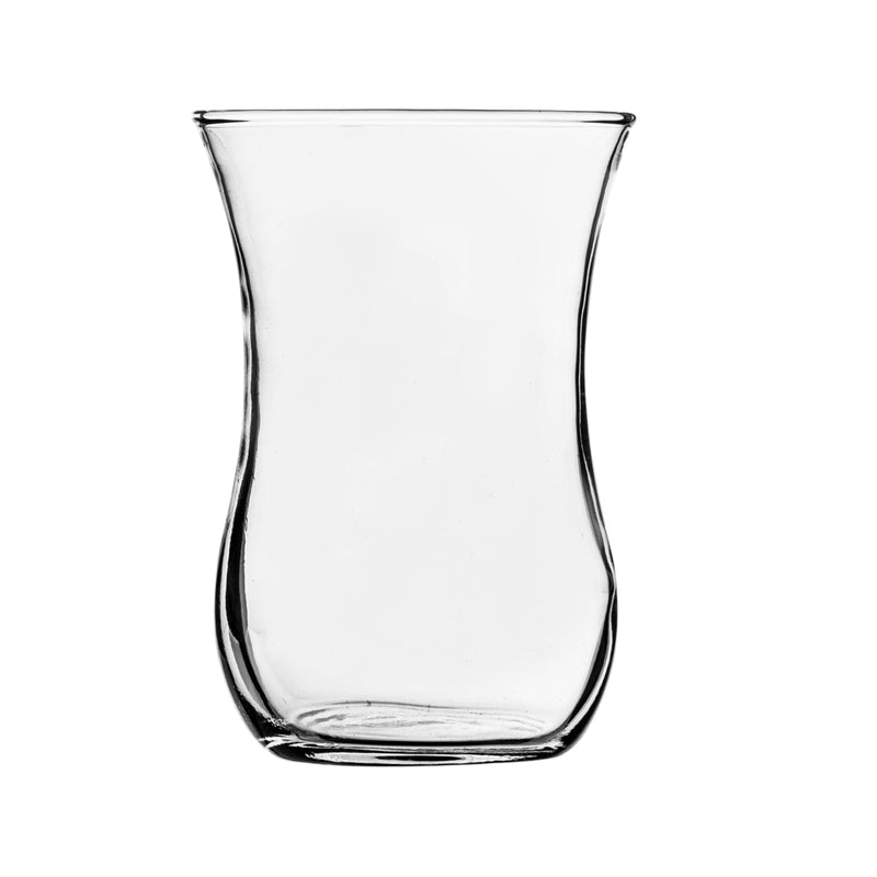 115ml Klasik Glass Turkish Tea Cups & Saucers - 6 Sets - By LAV