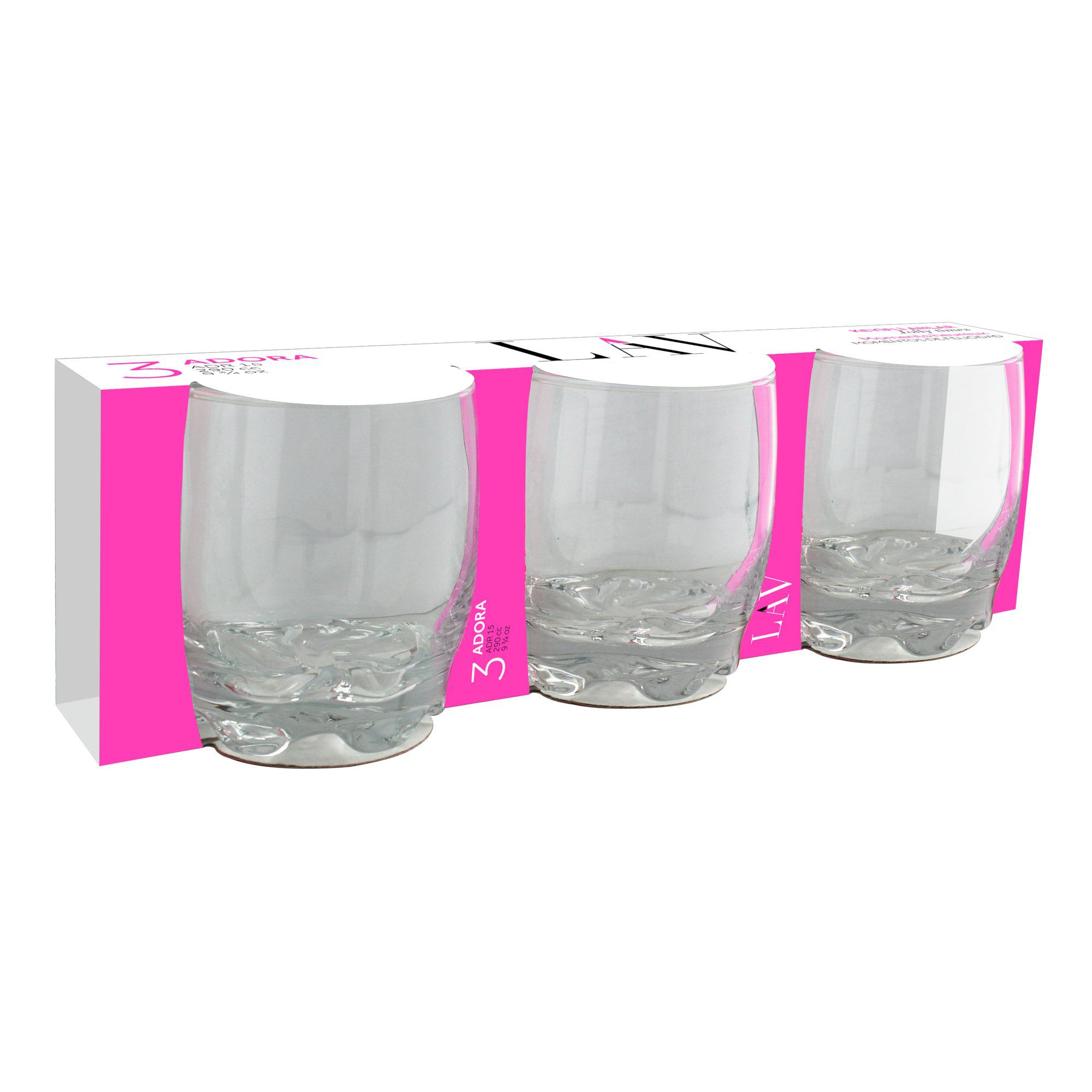 290ml Adora Premium Whisky Glasses - Pack of Six