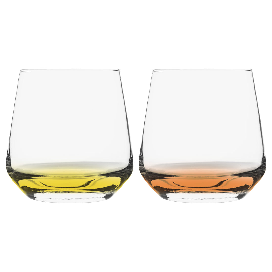 345ml Lal Whisky Glasses - Coloured Bases - Pack of Six