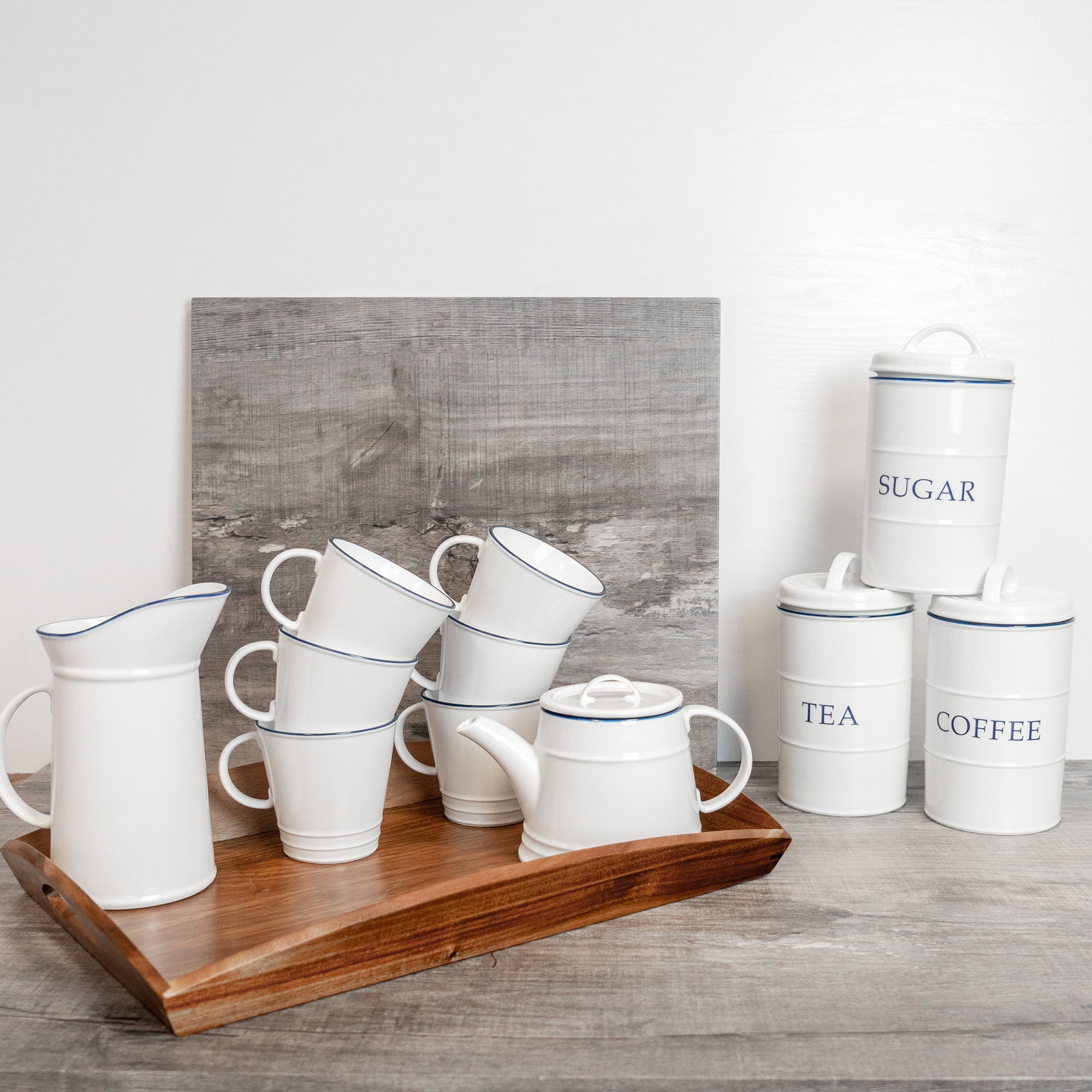 Farmhouse White Tea Canister