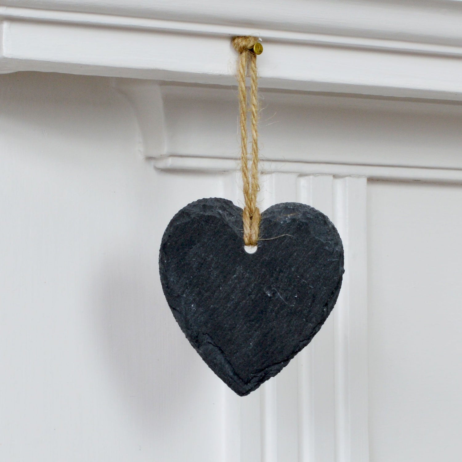 7cm Slate Heart Hanging Tag