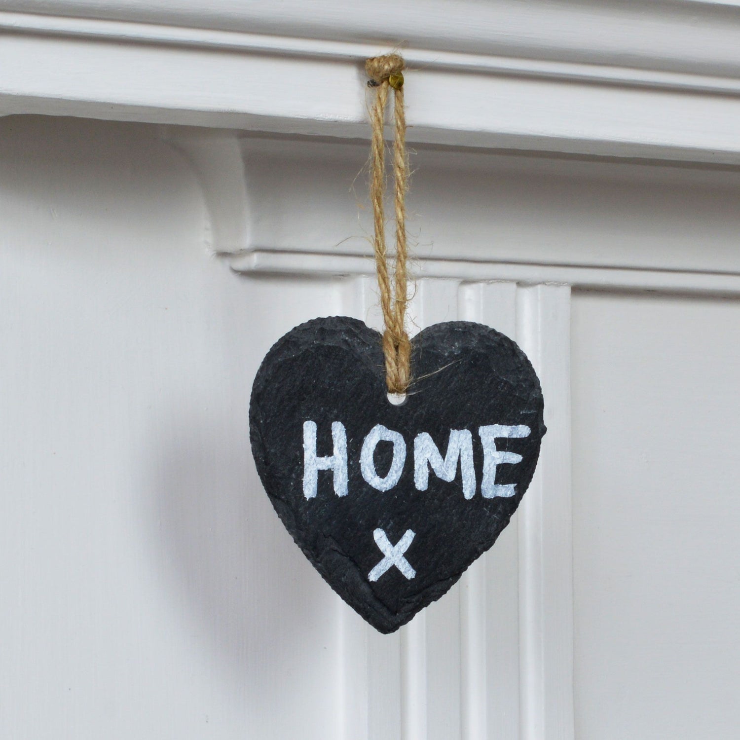 7cm Slate Heart Hanging Tag