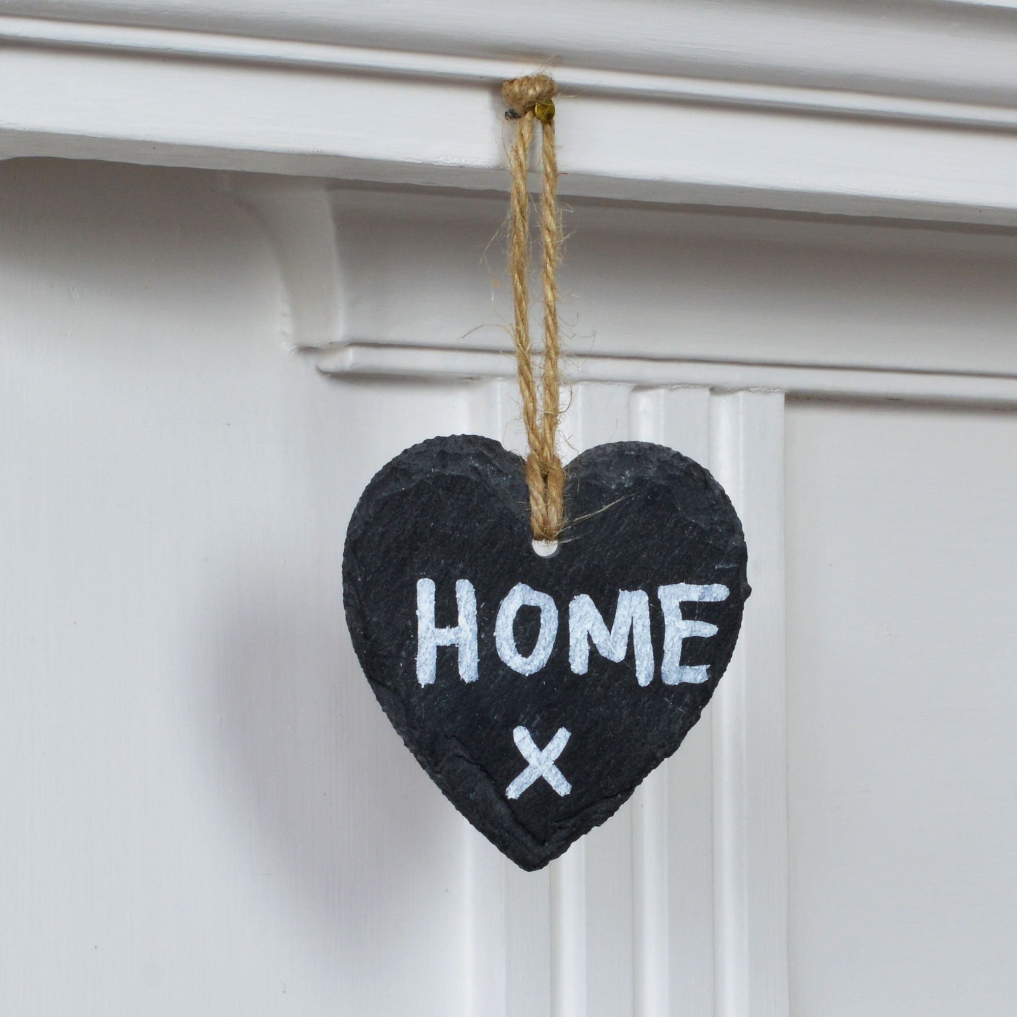 7cm Slate Heart Hanging Tag