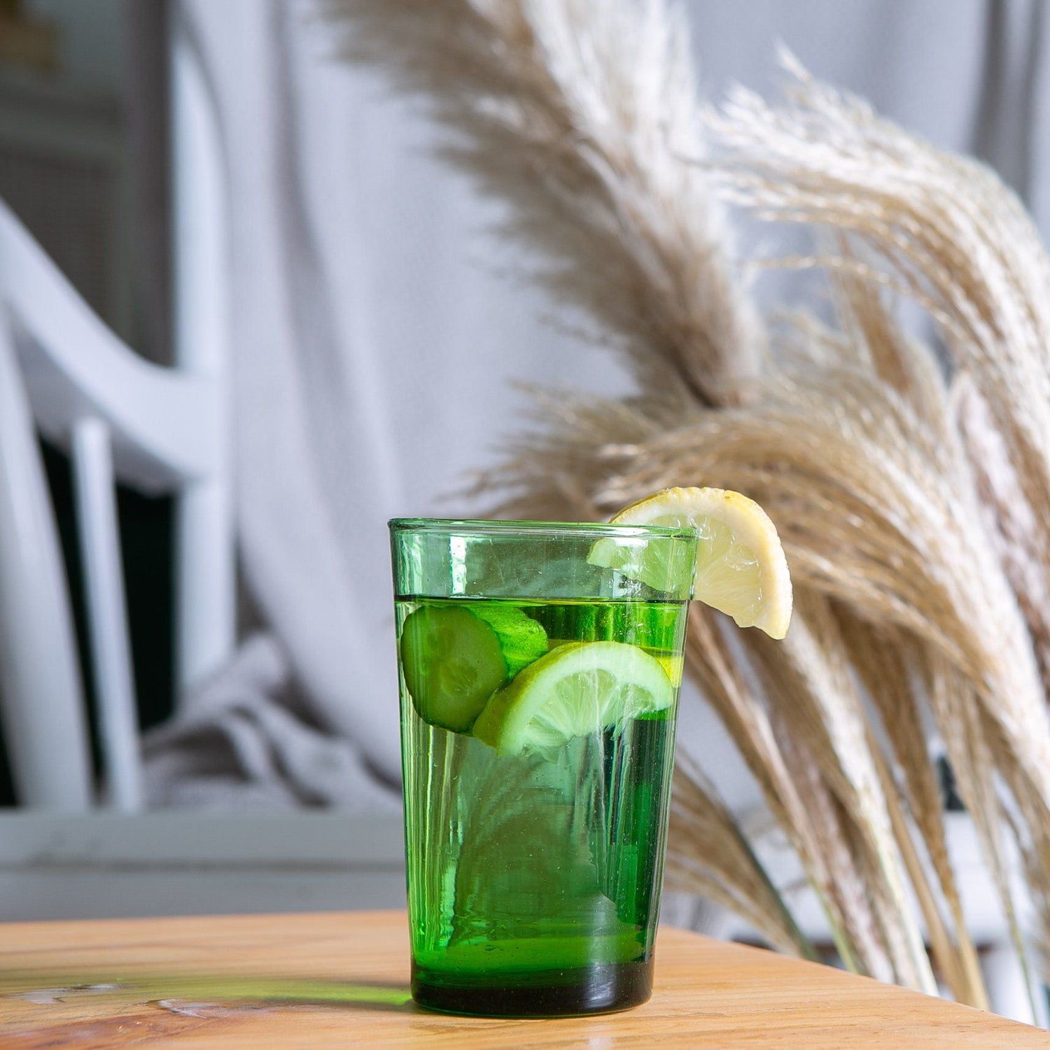 325ml Meknes Green Recycled Highball Glasses - Pack of Six