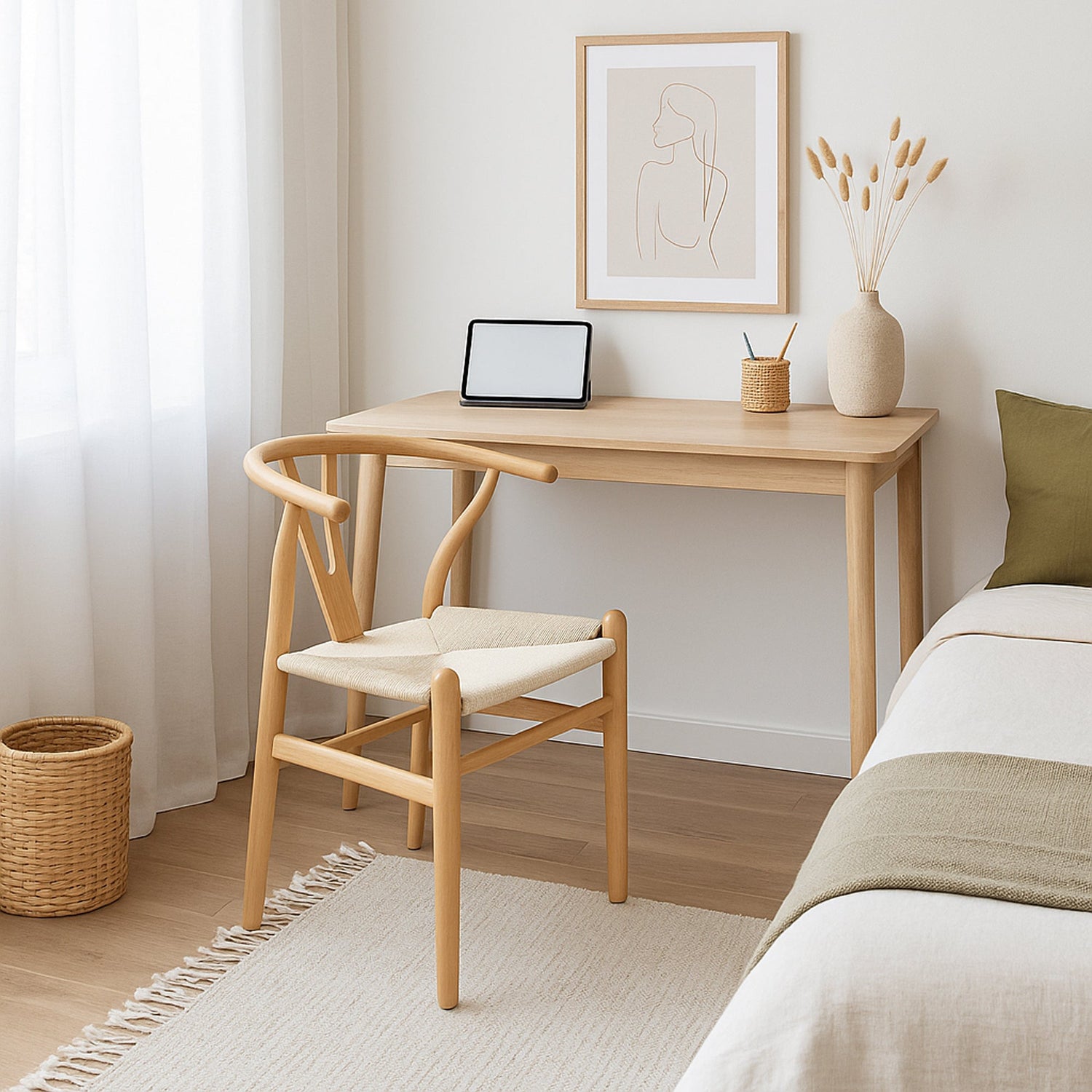 Wooden Wishbone Dining Chair