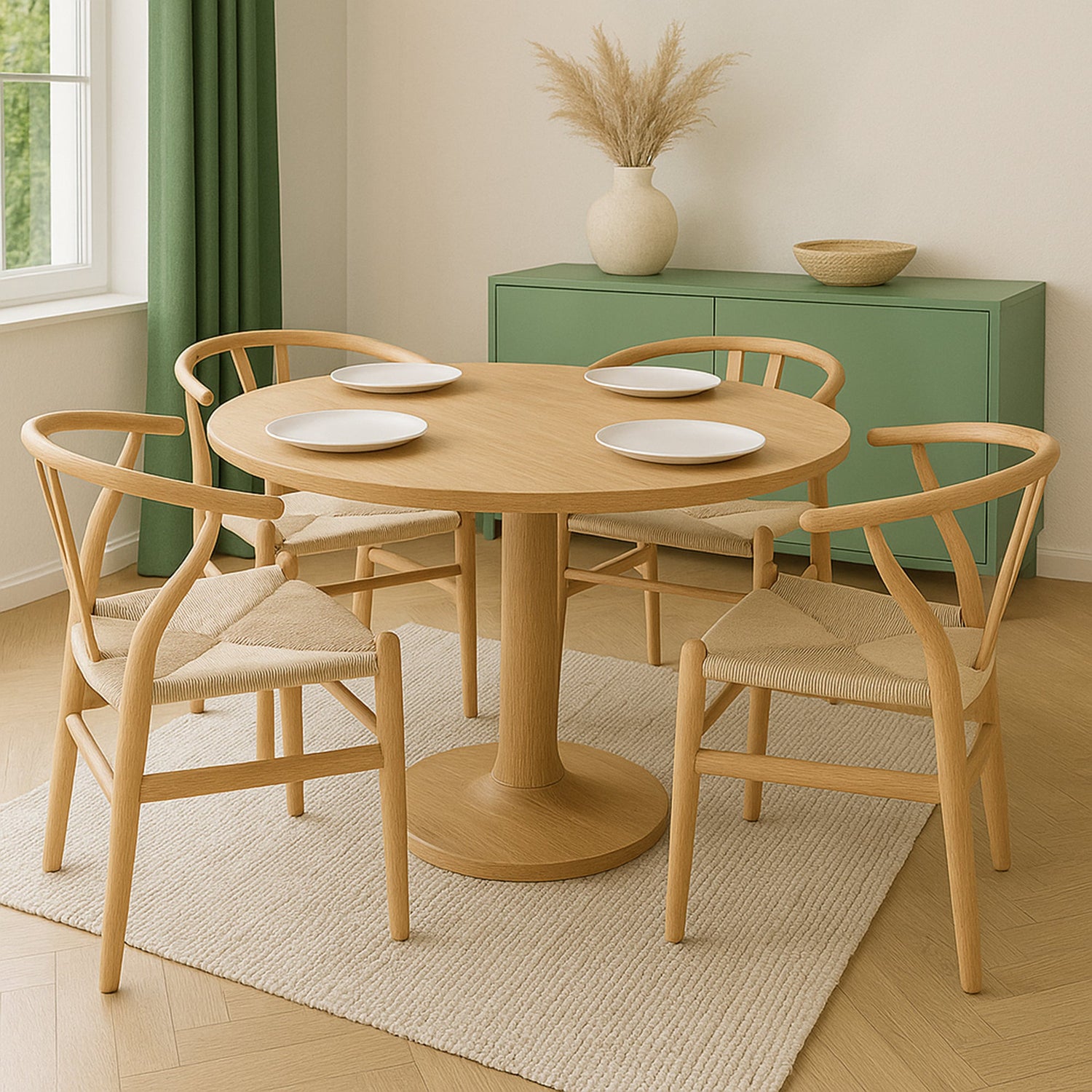 Wooden Wishbone Dining Chair