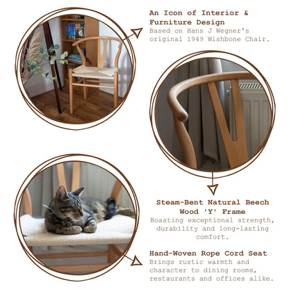 Wooden Wishbone Dining Chair