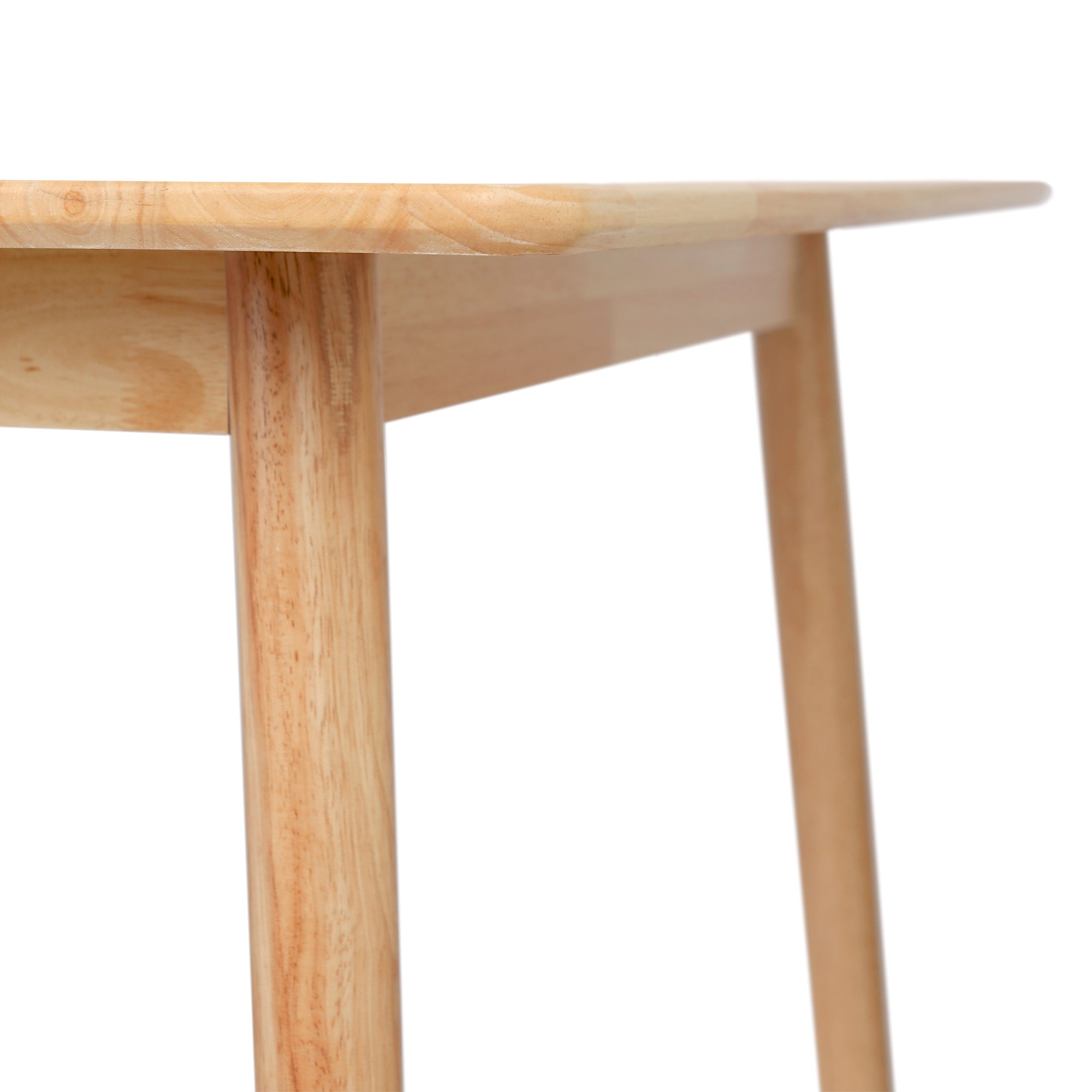 5pc 90cm Square Beige Wooden Table &amp; Black Wishbone Chair Dining Set