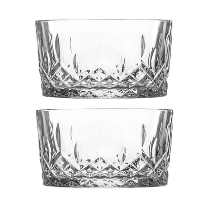 Odin Glass Snack Bowls - 9.5cm - Pack of Two