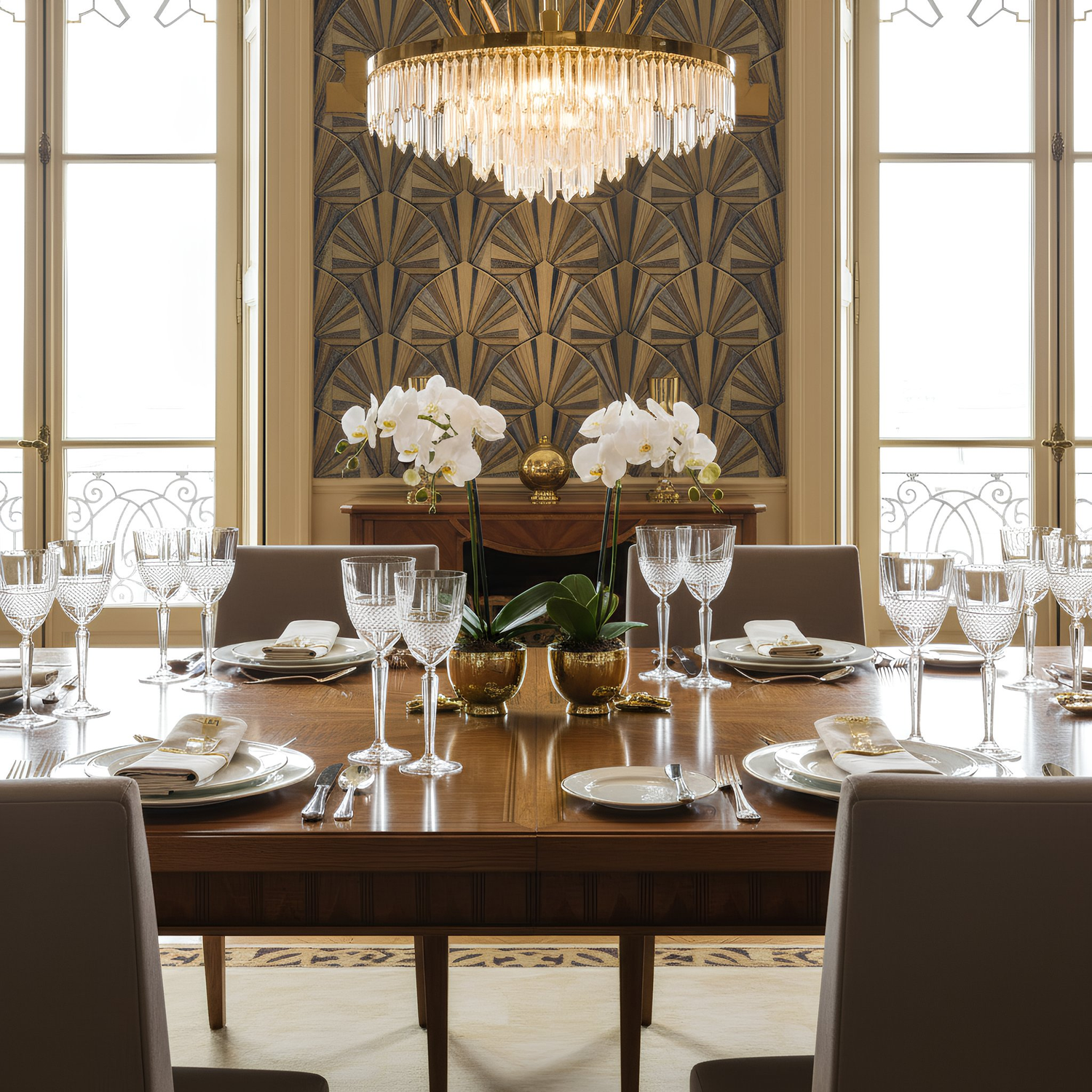 230ml Crystal Wine Glasses - Pack of Six - Downton Abbey