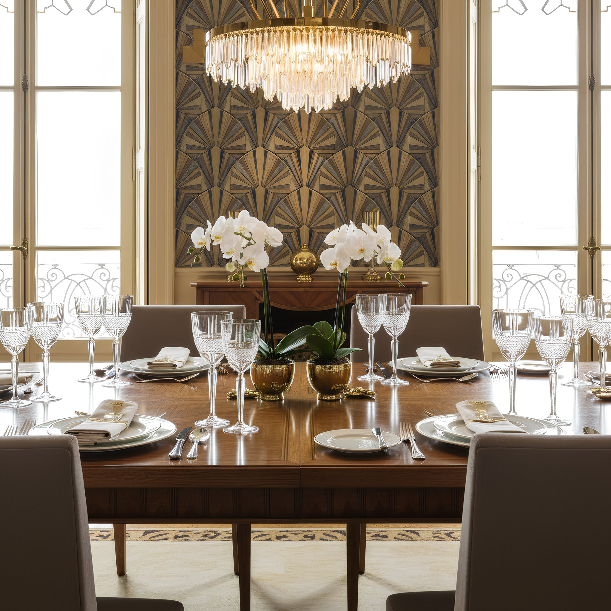 230ml Crystal Wine Glasses - Pack of Six - Downton Abbey