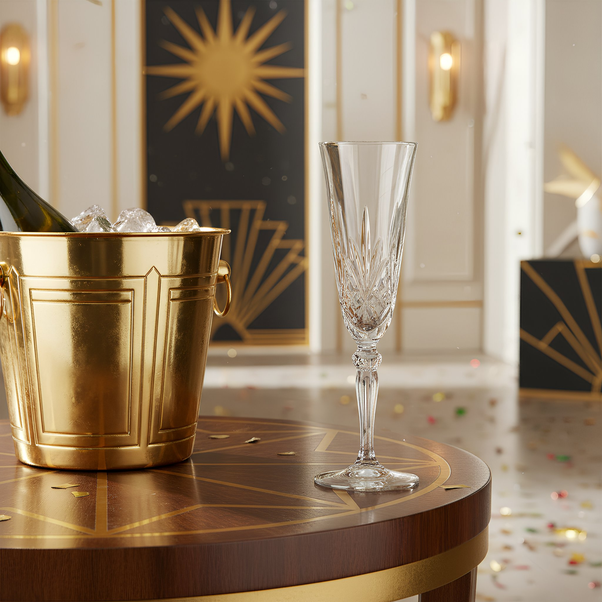 160ml Crystal Melodia Champagne Flutes - Pack of Six