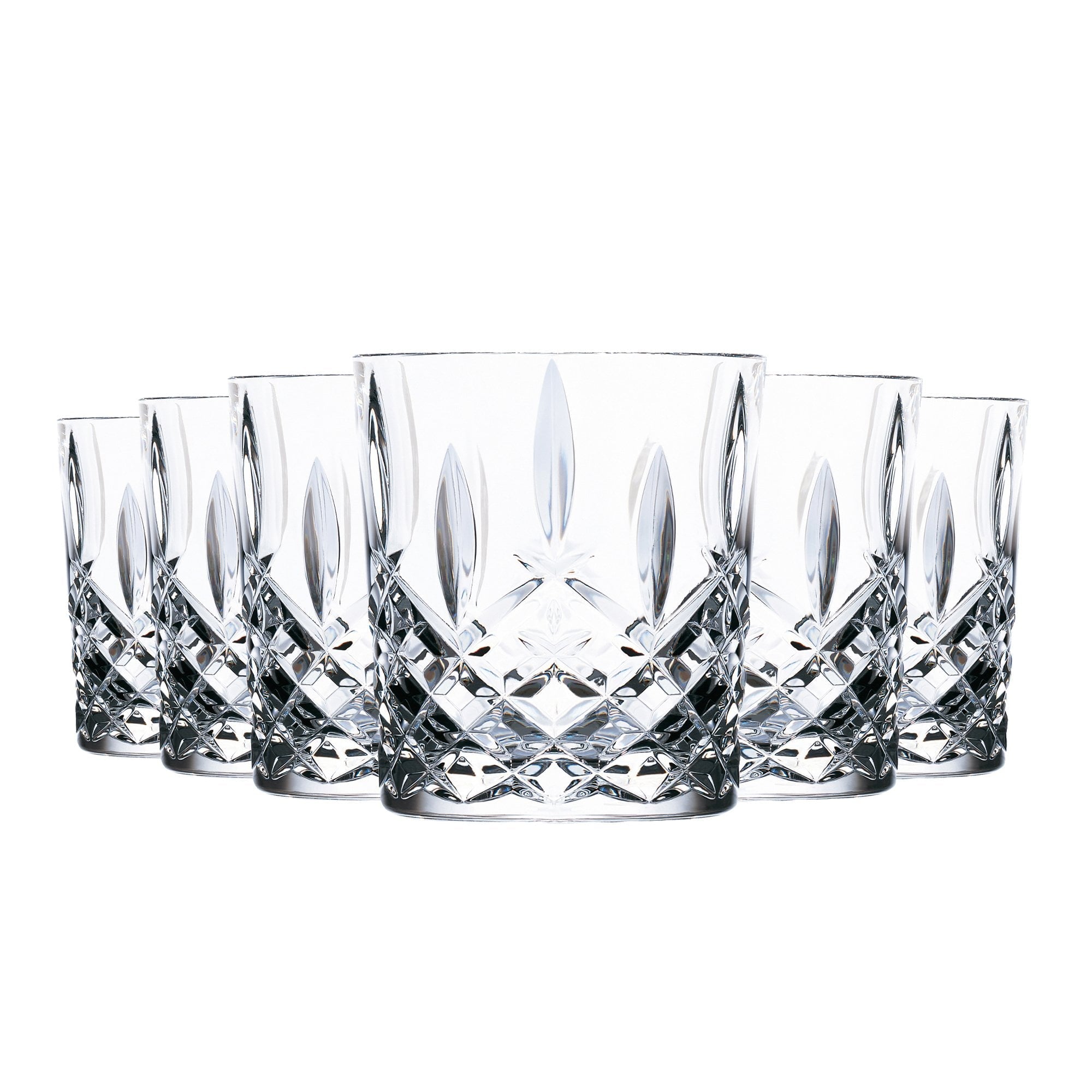 RCR Crystal Orchestra Cut Glass Double Old Fashioned Glasses - 340ml - Pack of 12
