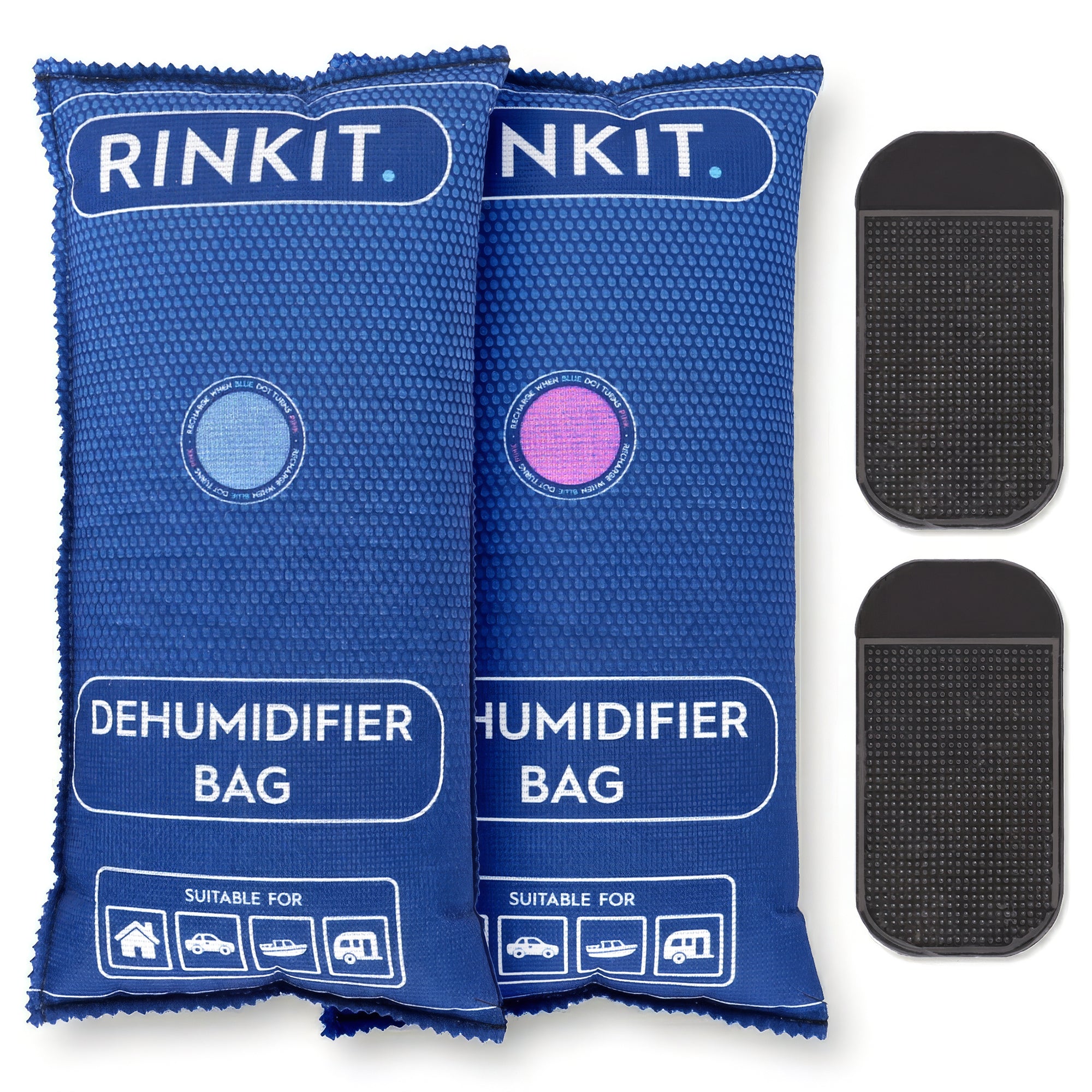 Reusable Car Dehumidifier Bags - 1kg - Navy - Pack of 2