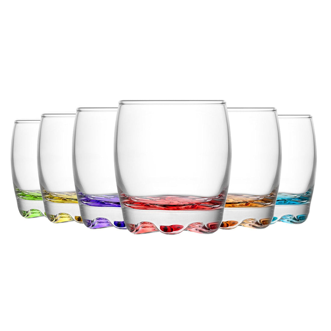 80ml Coloured Adora Premium Shot Glasses - Pack of Six