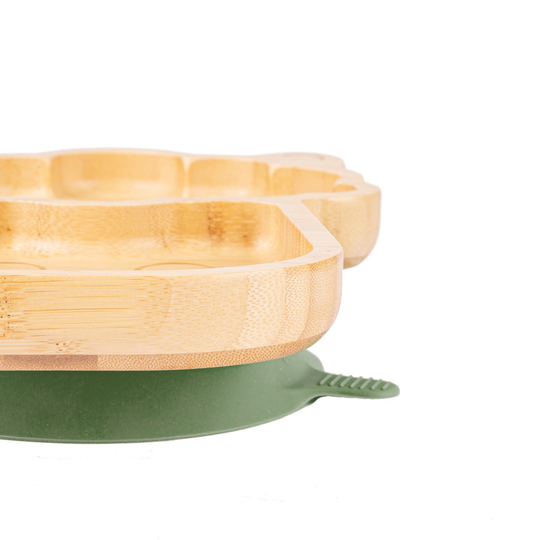 Lenny the Llama Bamboo Suction Dinner Set - Olive