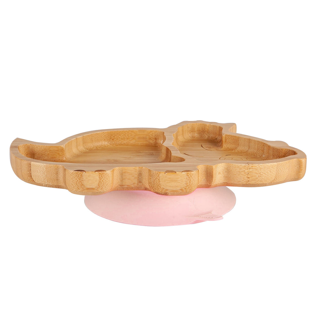 Dani the Dinosaur Bamboo Suction Dinner Set - Pastel Pink