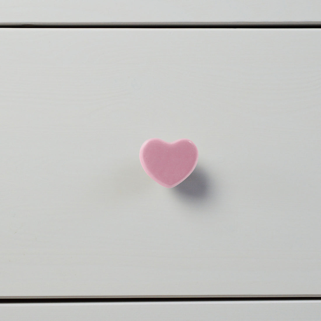 Pink 45mm Heart Ceramic Cabinet Knob