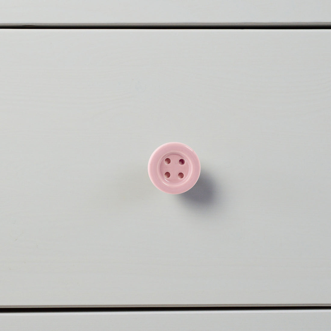 Pink 45mm Button Ceramic Cabinet Knob
