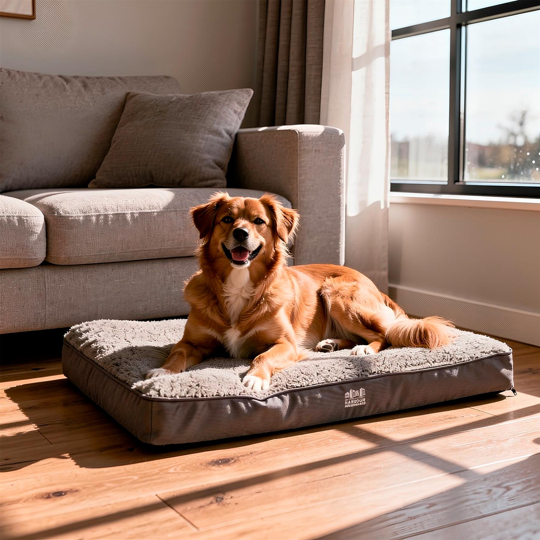 Waterproof Dog Bed - Large - Grey