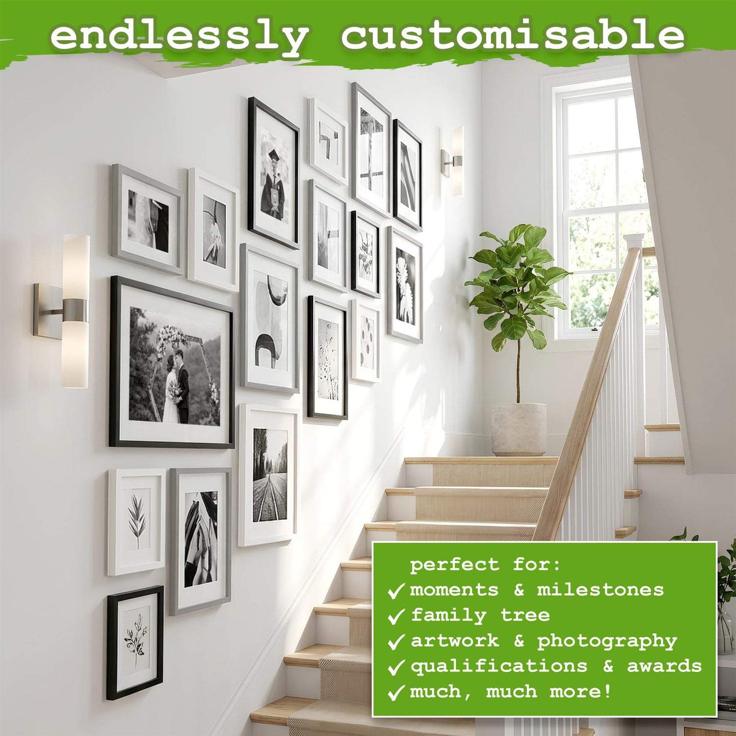 A3 (12" x 17") Photo Frames with A4 Mounts - White - Pack of 3