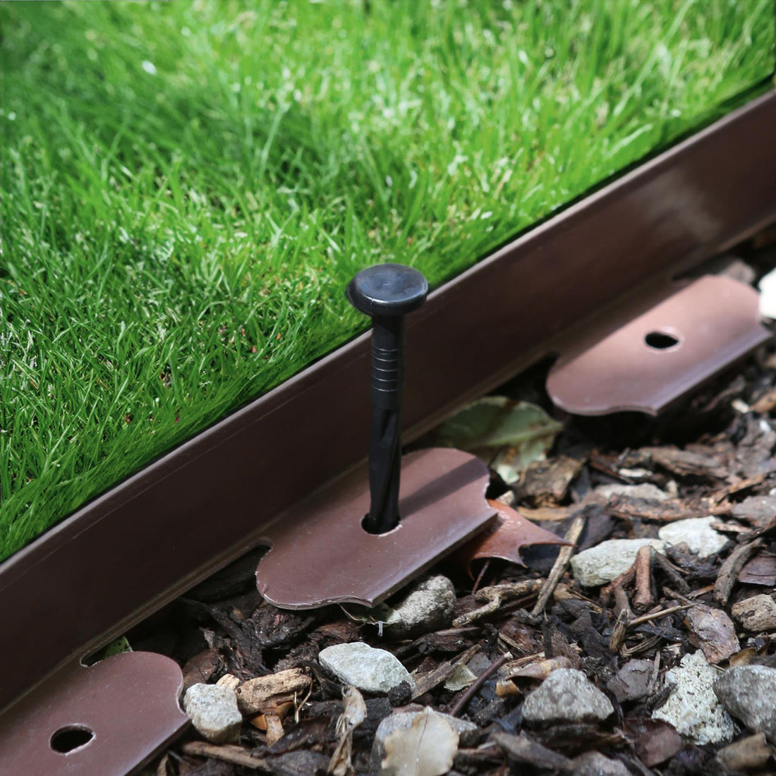 Brown Flexible Plastic Lawn &amp; Path Edging