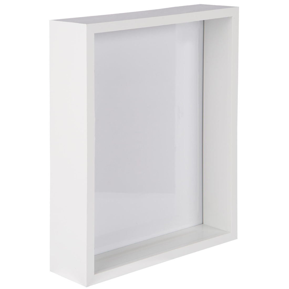 White 8" x 10" Deep Shadow Box Photo Frame