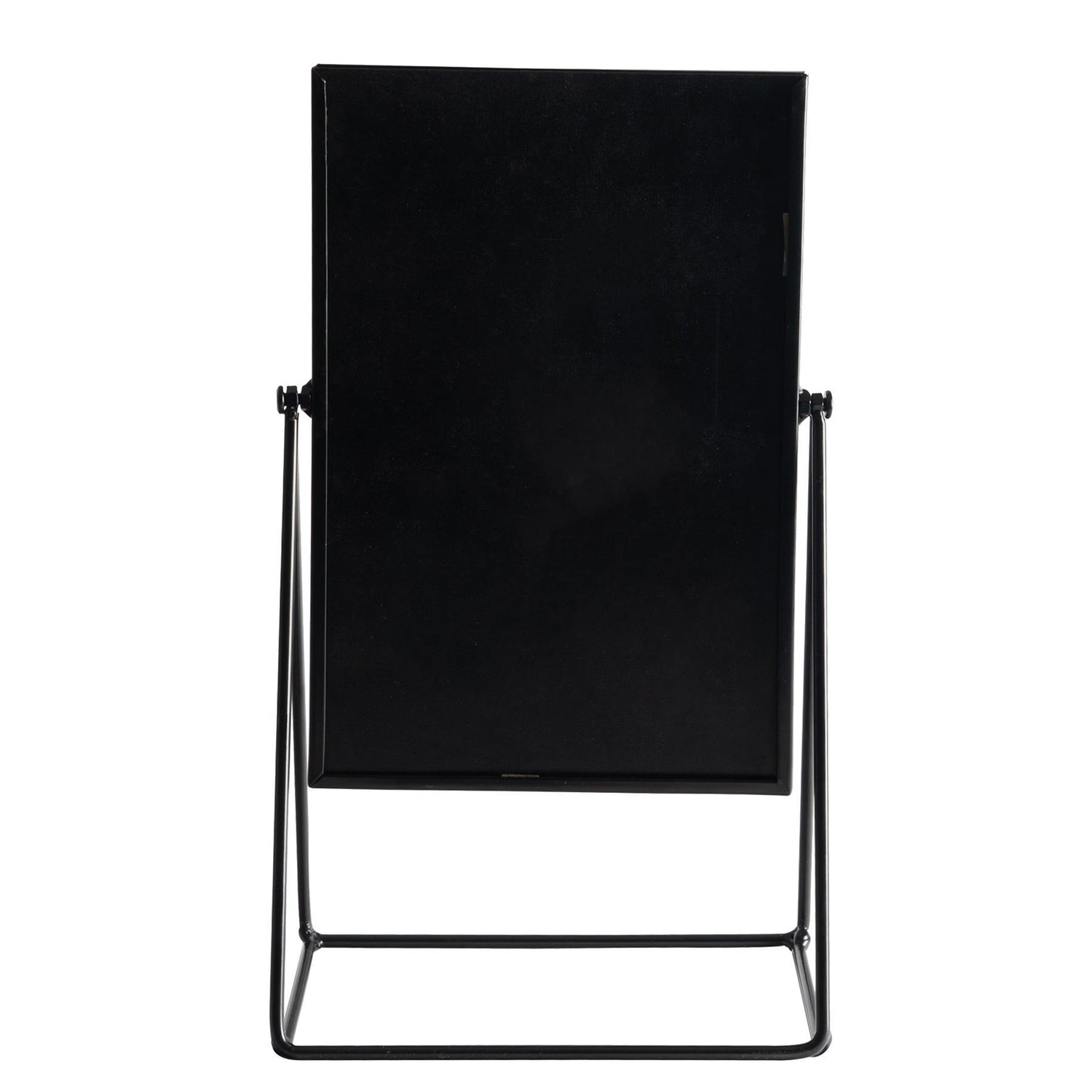 22cm x 39cm Black Square Dressing Table Mirror