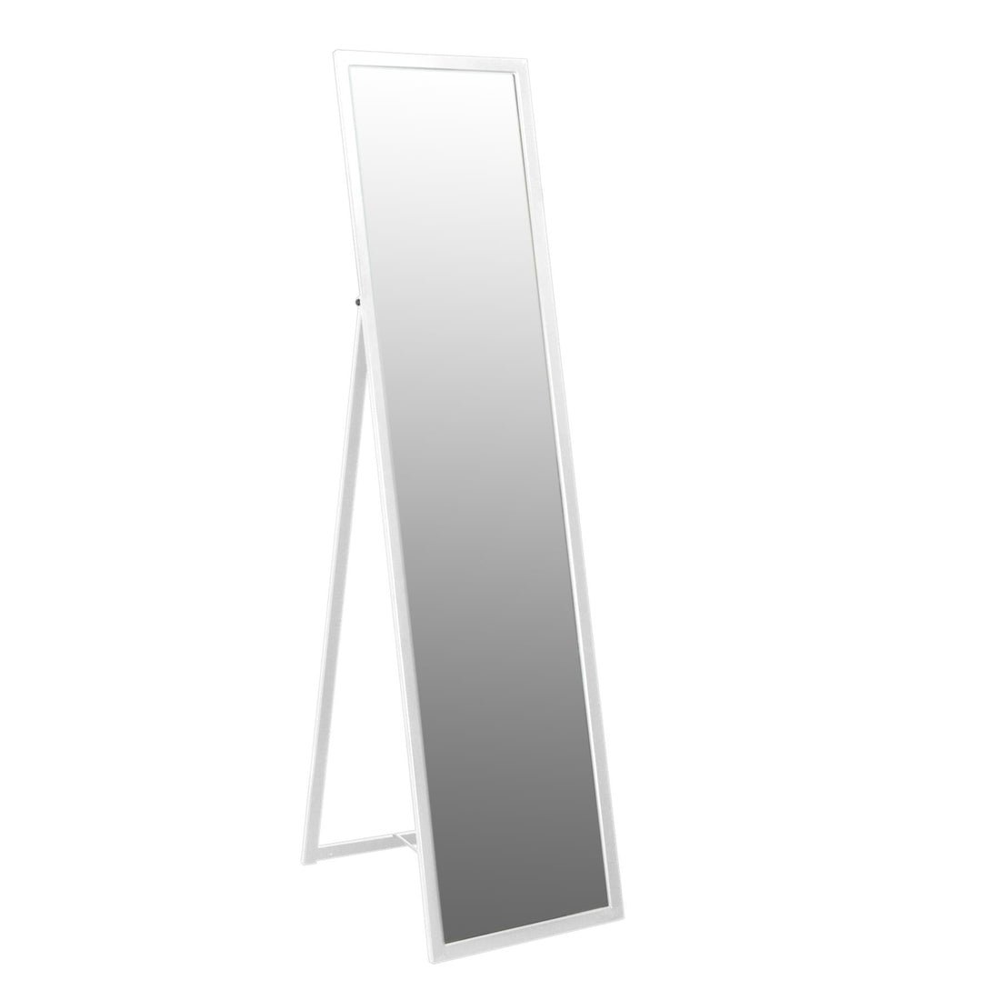 137cm x 35.5cm White Square Full-Length Mirror