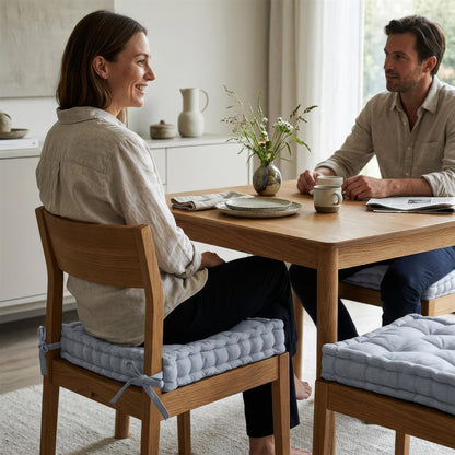 Deluxe Square Seat Pad - 40 x 40cm - Grey